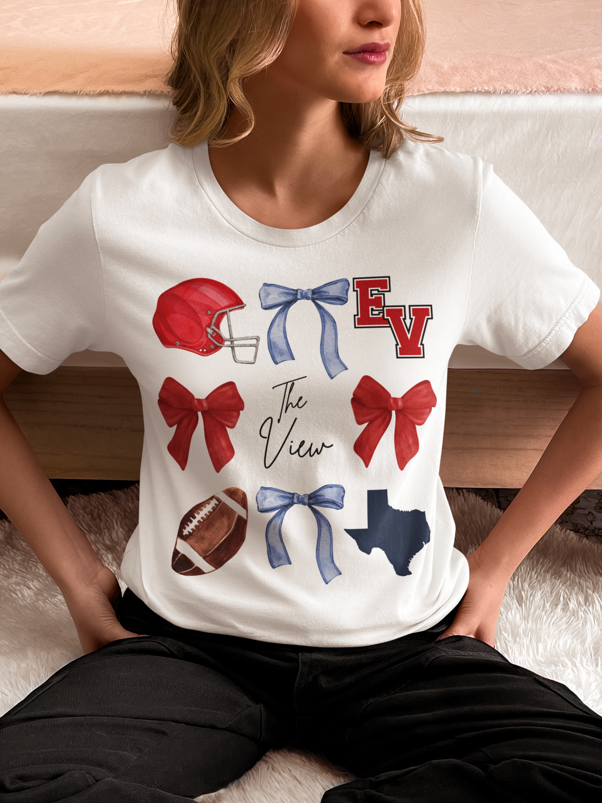 EastView Football Fan -Bows
