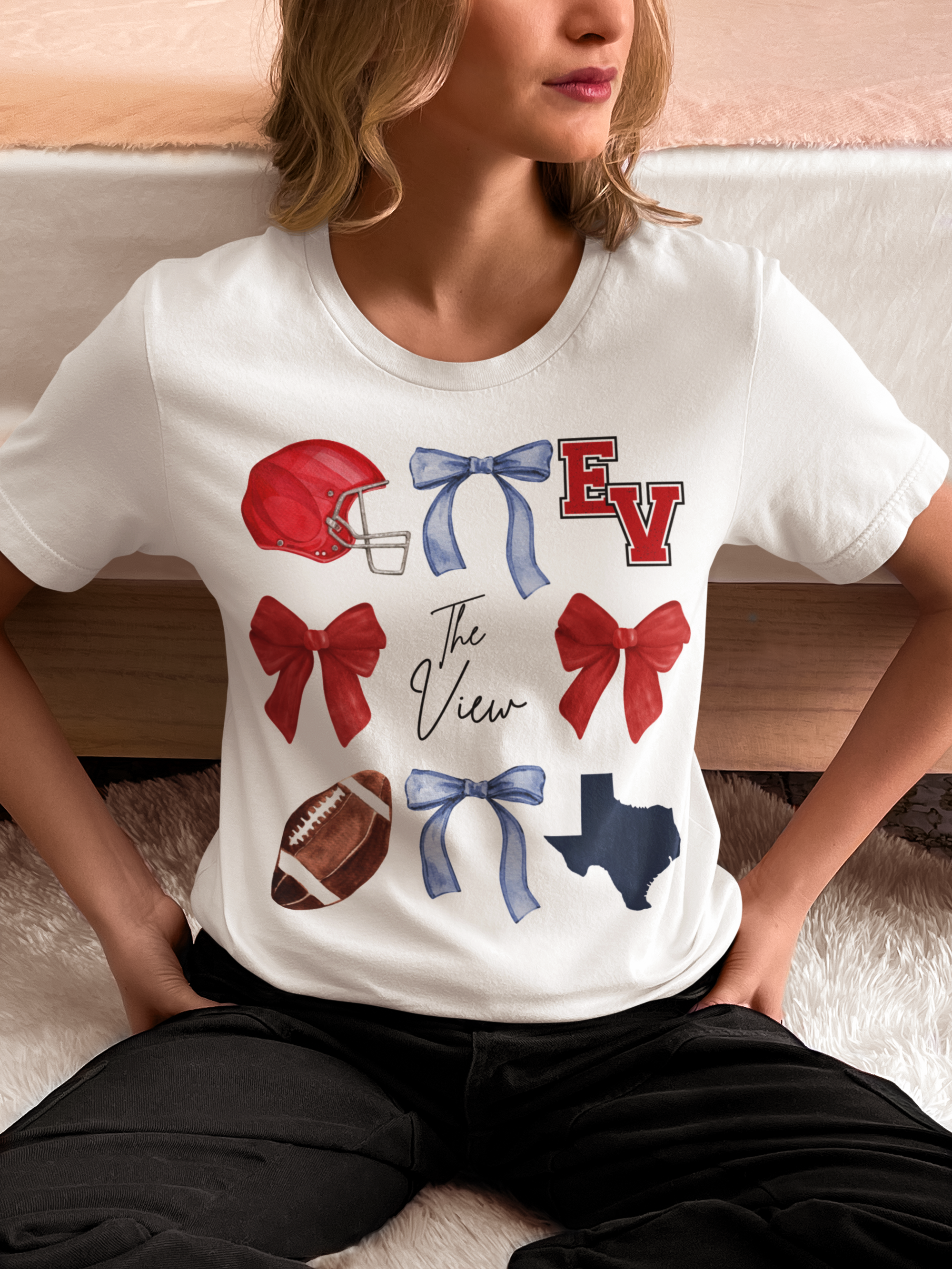 EastView Football Fan -Bows