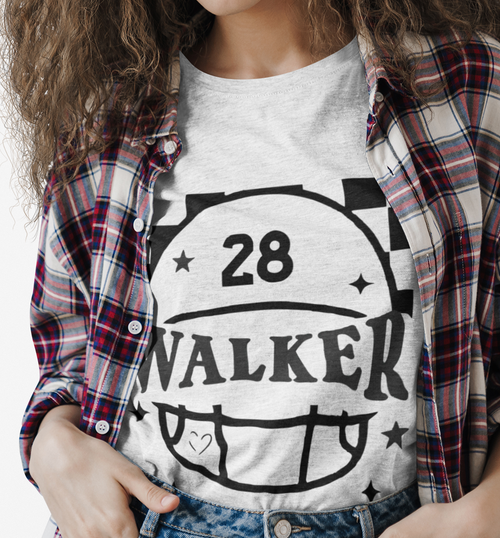 Custom Football Player Support Oversized Tee