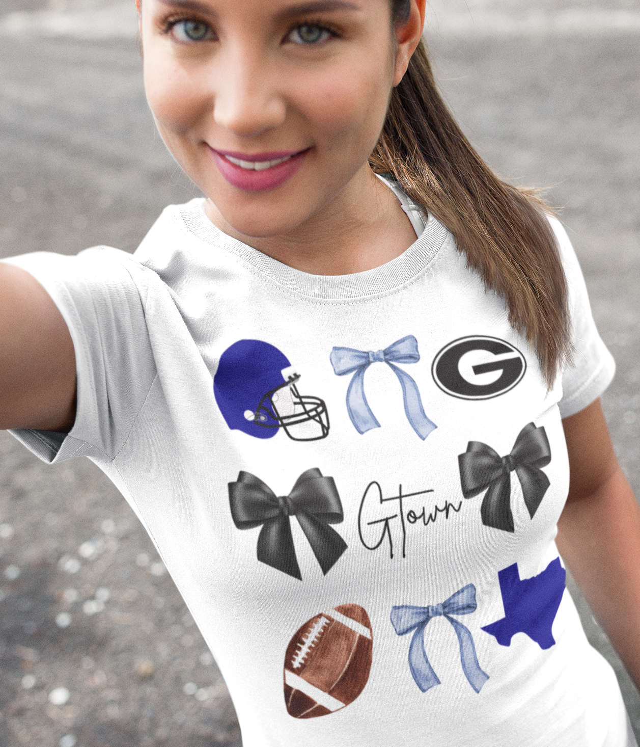 Georgetown Fan- bows