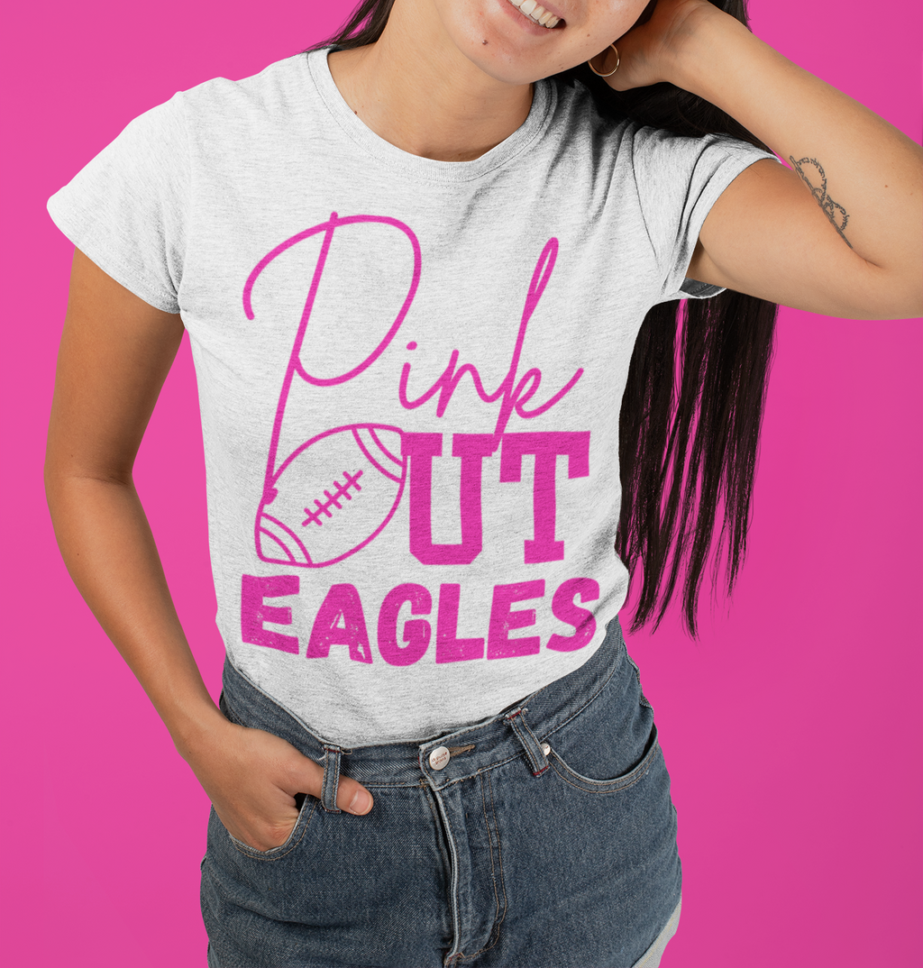 La-La- Threads fan wear-Pink Out Eagles